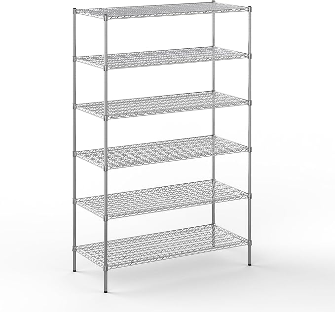 Regal Altair 24" Deep x 54" Wide x 86" Height Wire Shelving Kit | 6-Tier | NSF Commercial Storage Rack Unit