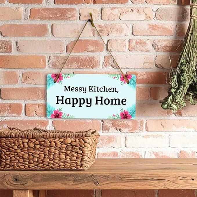 Signs ByLITA Tropical Hibiscus Personalized Hanging Wall or Door Sign (5 x 10") | Custom Signage for Your Home & Business