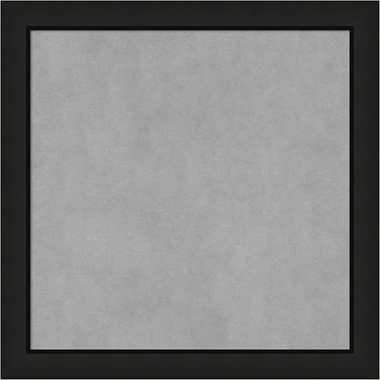 Amanti Art Black Framed Magnetic Board 23x23 Medium Vision Board for use with Magnets, 100% Metal Sheet to Display Items as Office Decor or for Home Organization in mudroom, Kitchen or Kids Room