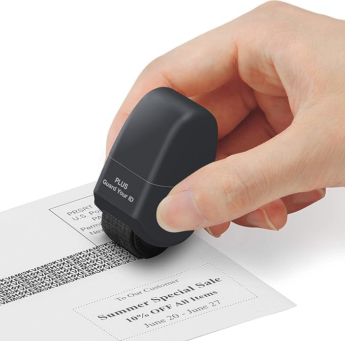 Guard Your ID Identity Protection Stamp Roller, Black, IS-520CM