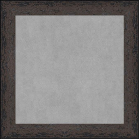 Amanti Art Black Framed Magnetic Board 15x15 X-Small Vision Board for use with Magnets, 100% Metal Sheet to Display Items as Office Decor or for Home Organization in mudroom, Kitchen or Kids Room