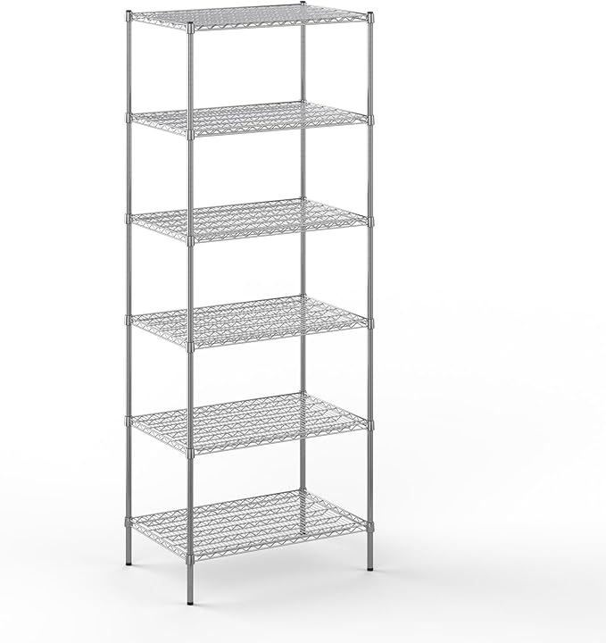 Regal Altair 24" Deep x 36" Wide x 96" Height Wire Shelving Kit | 6-Tier | NSF Commercial Storage Rack Unit