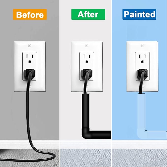 Cord Cover Raceway Kit - 157" Cable Concealer, Wire Hider for TV Wall Mounting and Wire Management, Black