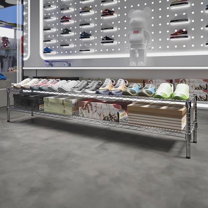 Regal Altair 14" Deep x 72" Wide x 14" Height Wire Shelving Kit | 2-Tier | NSF Commercial Storage Rack Unit