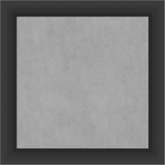 Amanti Art Black Framed Magnetic Board 29x29 Medium Vision Board for use with Magnets, 100% Metal Sheet to Display Items as Office Decor or for Home Organization in mudroom, Kitchen or Kids Room