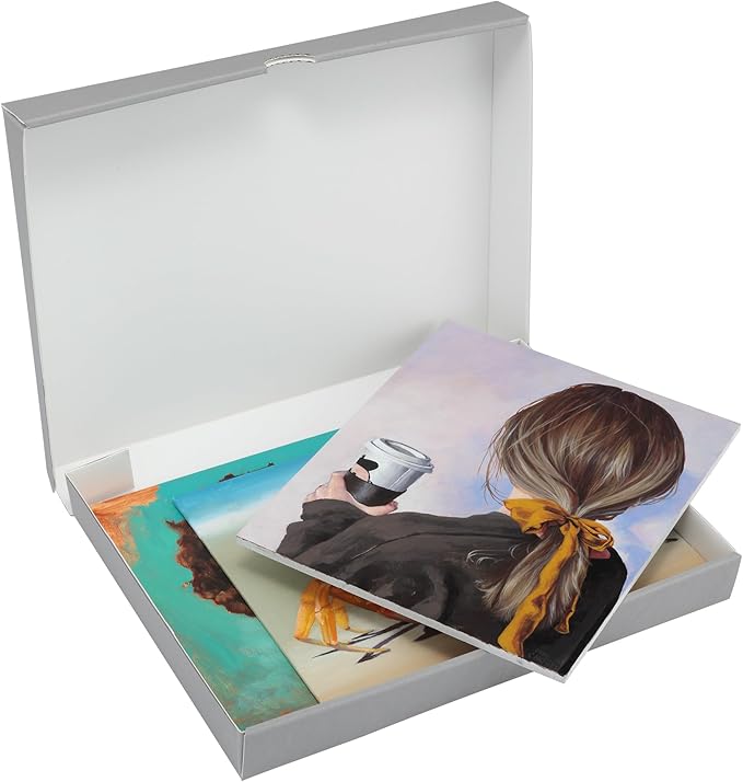 Jerry's Artarama Viewpoint Archival Storage Box (8x10) - Preserve Your Art, Easy to Assemble, Perfect for Photos, Artwork, Prints, and Record Storage