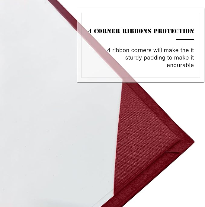 Diploma Cover 8.5” x11” Diploma Holder of Graduation Leatherette Padded Certificate（Tent Style),20-Pack
