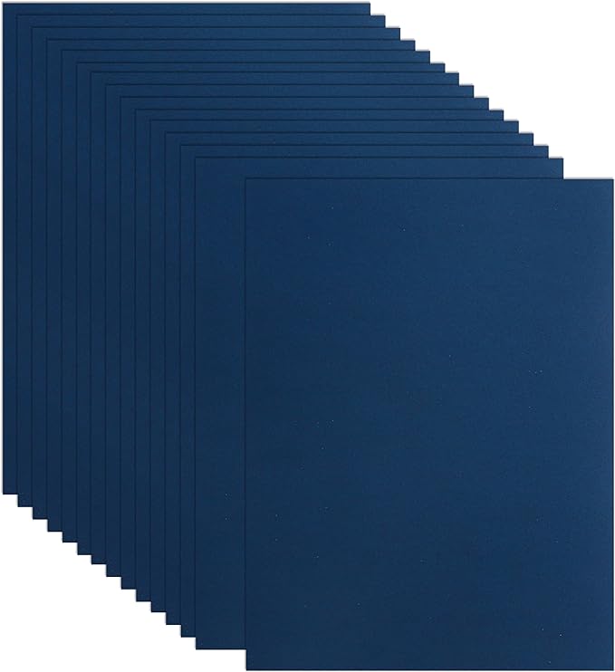 Guakicae 32 Sheets Navy Blue Cardstock 8.5 x 11 Craft Paper, 80lb Heavyweight Paper Card Stock for DIY Card Making, Wedding Invitations, Thanksgiving Cards, menus