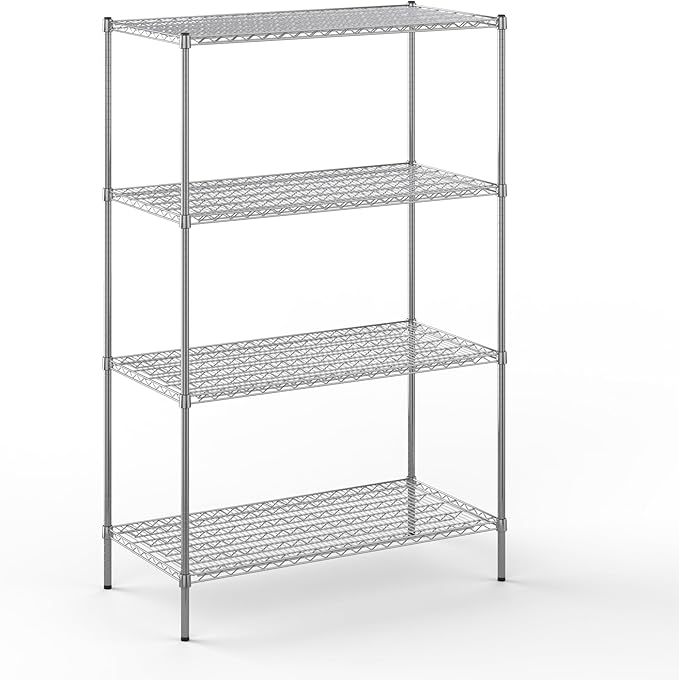 Regal Altair 24" Deep x 48" Wide x 74" Height Wire Shelving Kit | 4-Tier | NSF Commercial Storage Rack Unit