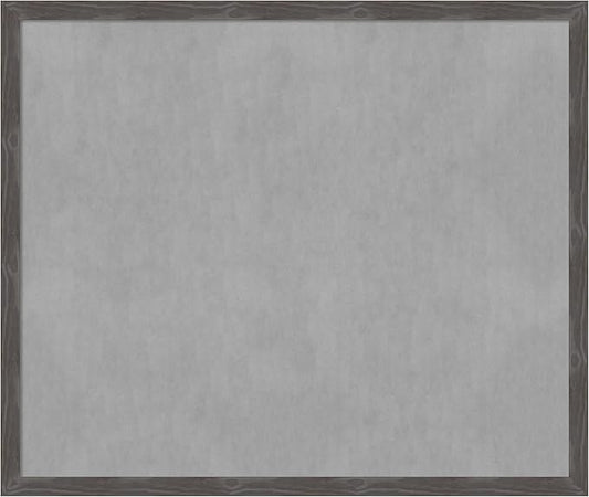 Amanti Art Grey Framed Magnetic Board 43x51 Oversize Vision Board for use with Magnets, 100% Metal Sheet to Display Items as Office Decor or for Home Organization in mudroom, Kitchen or Kids Room