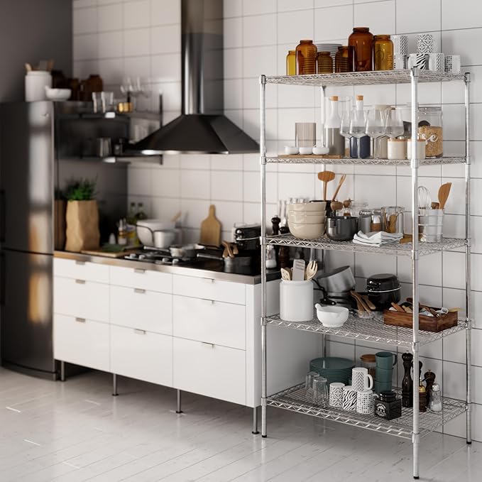 Regal Altair 24" Deep x 36" Wide x 74" Height Wire Shelving Kit | 5-Tier | NSF Commercial Storage Rack Unit
