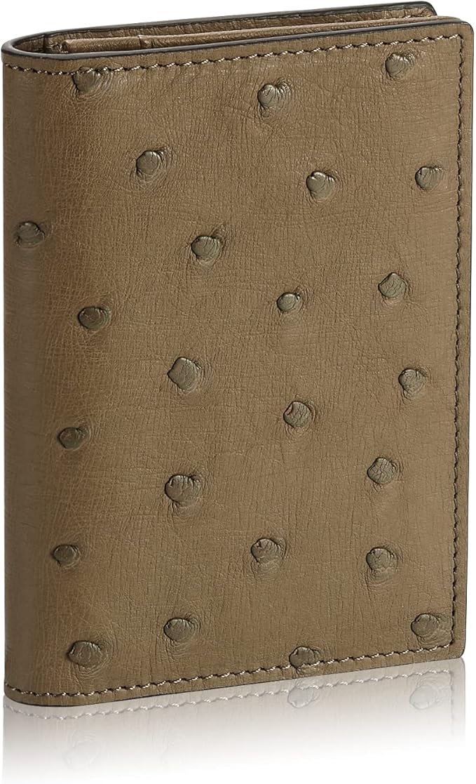 Leather Business Card Case Holder for Men & Women, Italian Calfskin