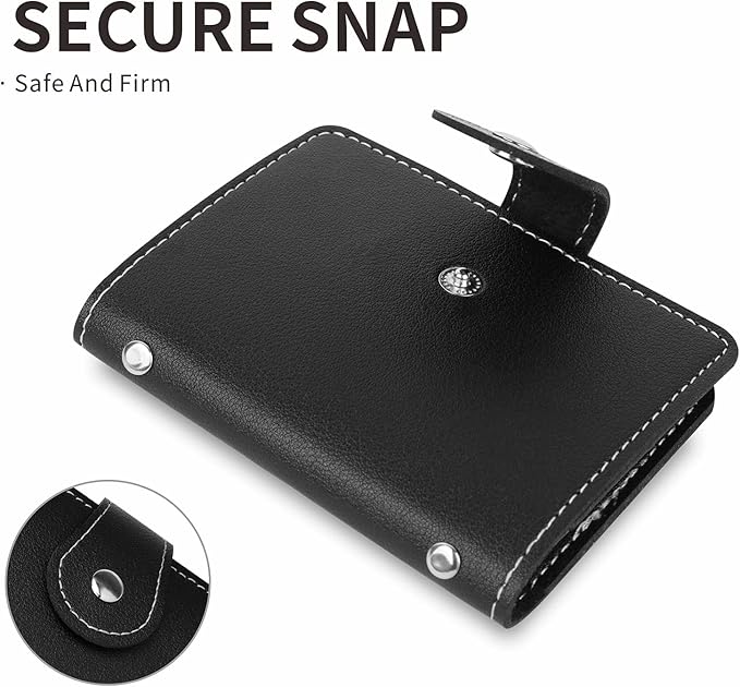 PRIVILLA 2 Pcs Credit Card Holder and business card holder，Sd Card Holder Each Has 26 Card Organizers, 2024 New Credit Card Holders book for Men and Women.