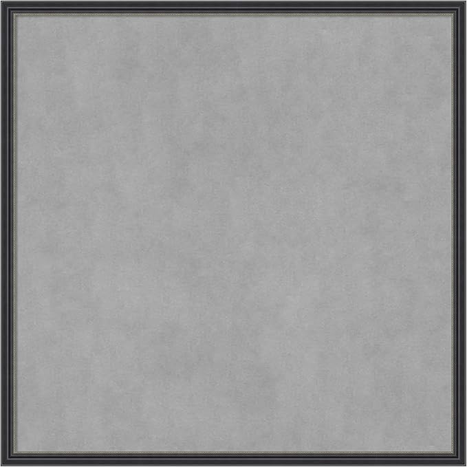 Amanti Art Black Framed Magnetic Board 25x25 Medium Vision Board for use with Magnets, 100% Metal Sheet to Display Items as Office Decor or for Home Organization in mudroom, Kitchen or Kids Room