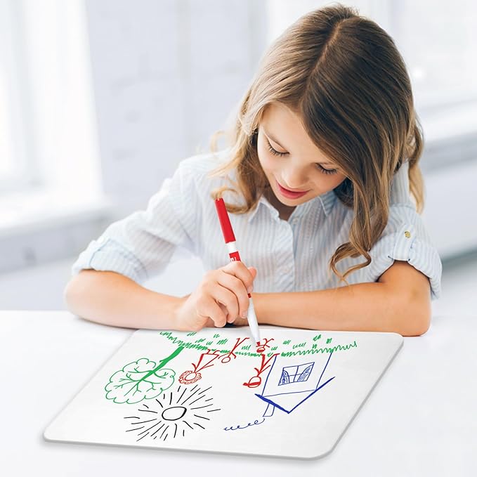 Small Dry Erase Board 9x12 (2 Pack) – Mini White Board for Kids & Students, Double-Sided Portable Whiteboard Small Dry Erase Board for Classroom, Office & Home Learning