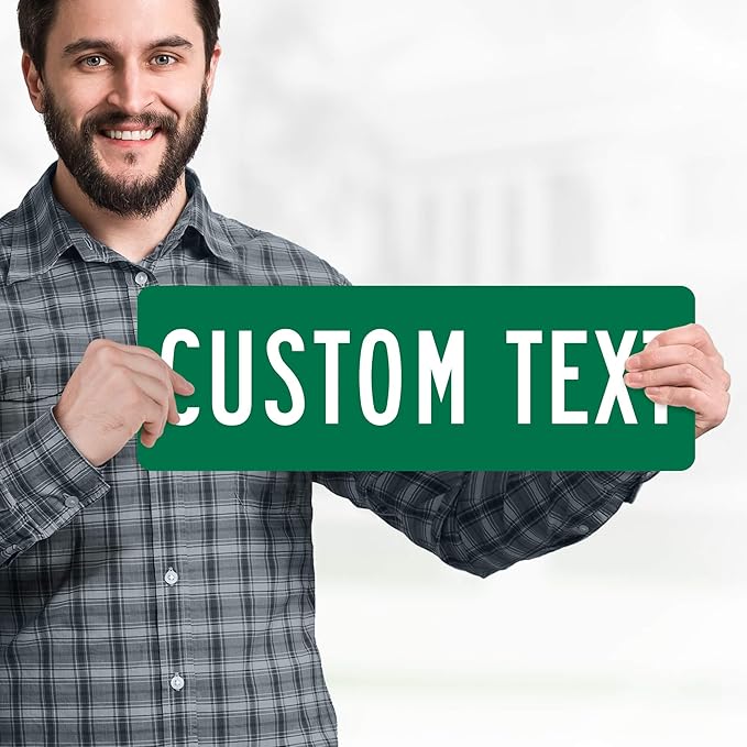 Custom Street Sign, Road Sign, Address Sign, 8 Colors, Reflective Option, Mounting Options, 6x18 Inch, Thick Rust-Free AlumaBond, USA Made by My Sign Center, (Classic)…