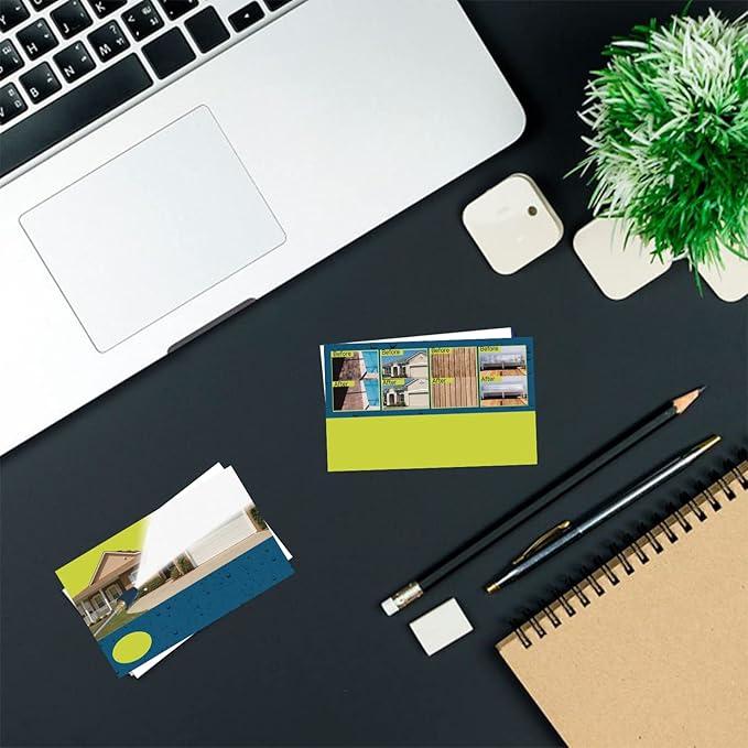 Custom Business Cards Personalized Business Cards for Small Business 300gsm Matte Paper Front & Back Sides Printed 3.5" x 2" - Pressure Washing Template