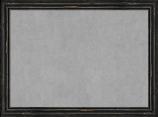 Amanti Art Black Framed Magnetic Board 23x31 Medium Vision Board for use with Magnets, 100% Metal Sheet to Display Items as Office Decor or for Home Organization in mudroom, Kitchen or Kids Room