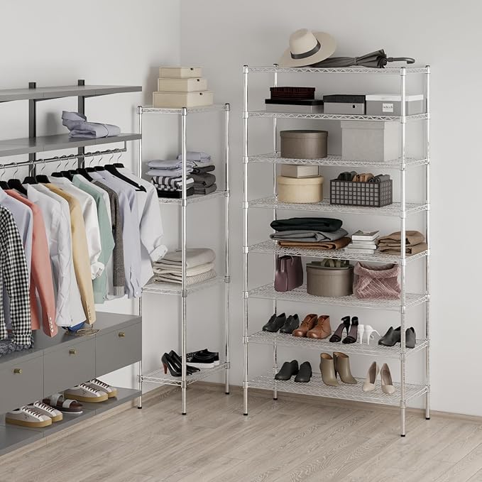 Regal Altair 18" Deep x 42" Wide x 86" Height Wire Shelving Kit | 8-Tier | NSF Commercial Storage Rack Unit