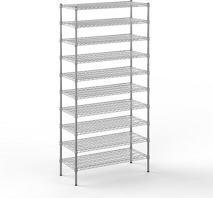 Regal Altair 18" Deep x 42" Wide x 86" Height Wire Shelving Kit | 10-Tier | NSF Commercial Storage Rack Unit