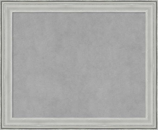 Amanti Art Silver Framed Magnetic Board 19x23 Small Vision Board for use with Magnets, 100% Metal Sheet to Display Items as Office Decor or for Home Organization in mudroom, Kitchen or Kids Room