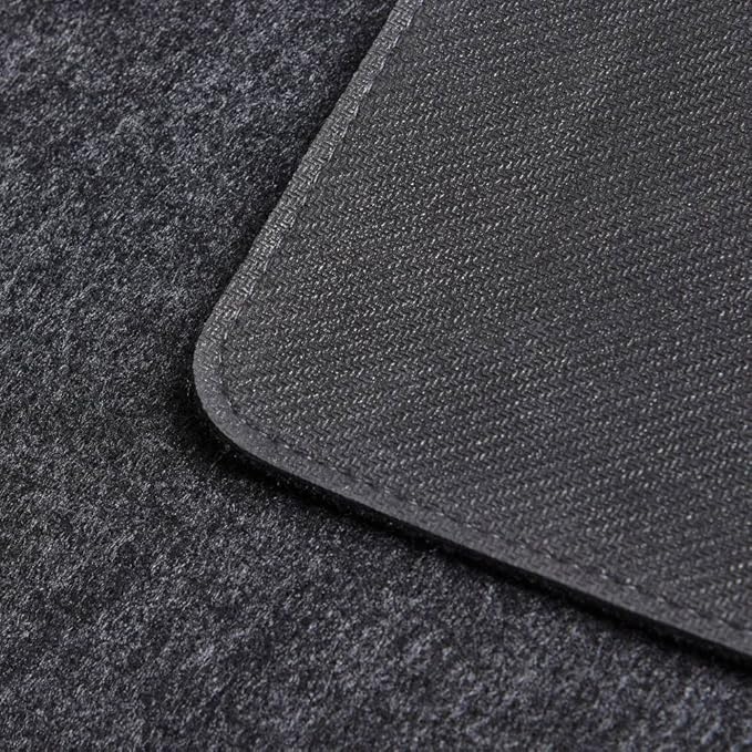 Wolvende Premium Felt Desk Mat | Medium 12" x 36" | Multifunctional Desk Pad for Home Office | Dark Gray