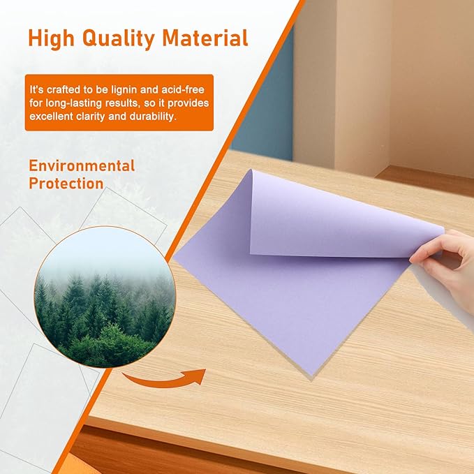Guakicae 40 Sheets Light Purple Cardstock 8.5 x 11 Printer Paper, 75lb Heavyweight Paper Card Stock for Wedding, School Crafting, Invitations, Making Cards, Certificates