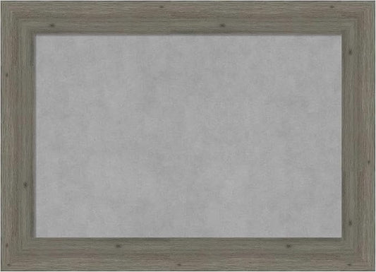 Amanti Art Grey Framed Magnetic Board 21x29 Medium Vision Board for use with Magnets, 100% Metal Sheet to Display Items as Office Decor or for Home Organization in mudroom, Kitchen or Kids Room