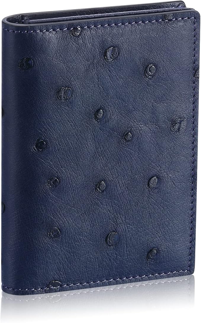 Leather Business Card Case Holder for Men & Women, Italian Calfskin