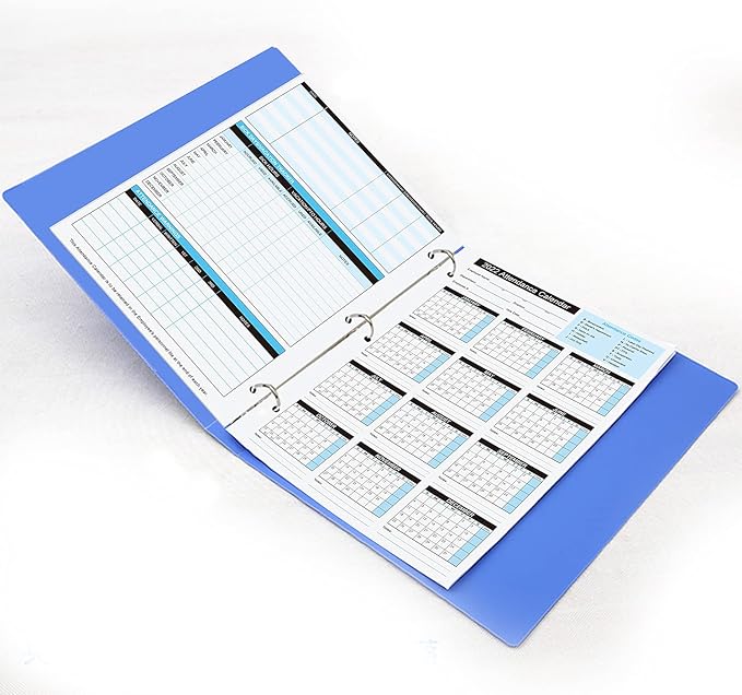2026 Attendance Calendar Work Tracker Attendance Calendar Cards - 8.5 X 11 Cardstock/Pack of 50 Sheets