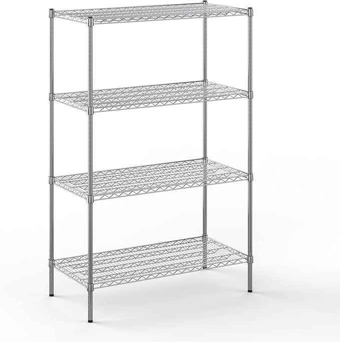 Regal Altair 21" Deep x 42" Wide x 64" Height Wire Shelving Kit | 4-Tier | NSF Commercial Storage Rack Unit