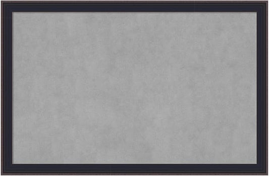 Amanti Art Black Framed Magnetic Board 23x35 Large Vision Board for use with Magnets, 100% Metal Sheet to Display Items as Office Decor or for Home Organization in mudroom, Kitchen or Kids Room