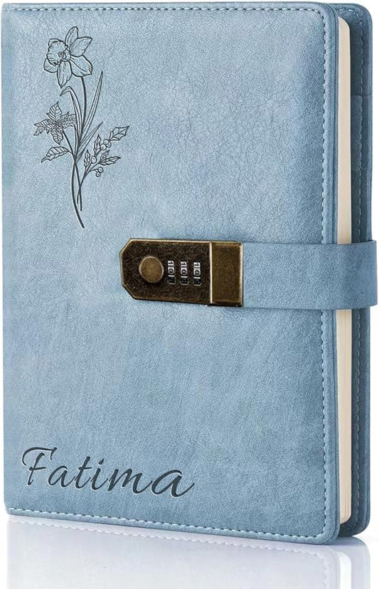 Bliver Personalized Leather Journal Custom Notebook Customized Engraved Journal Gift for Friends, Coworker,Graduation,Teacher