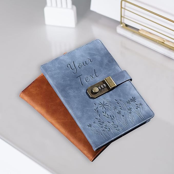 Bliver Personalized Leather Journal Custom Notebook Customized Engraved Journal Gift for Friends, Coworker,Graduation,Teacher
