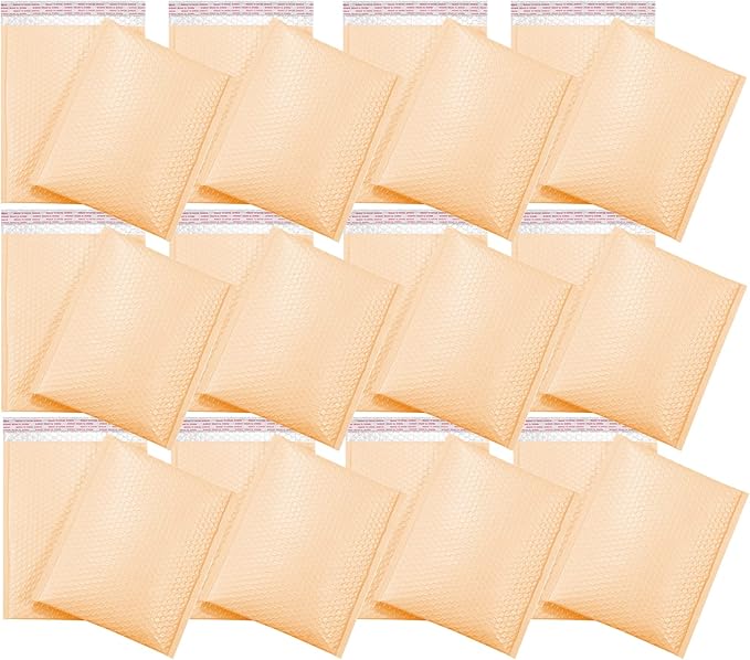 Bubble Mailers MEIANJU L11xW8 inch Padded Poly Mailer Envelopes Small Packaging Mailing Envelope Bags Shipping Bag Bulk Pack Self Seal Package Mail Packing Business Supplies,nude pink-25PCS