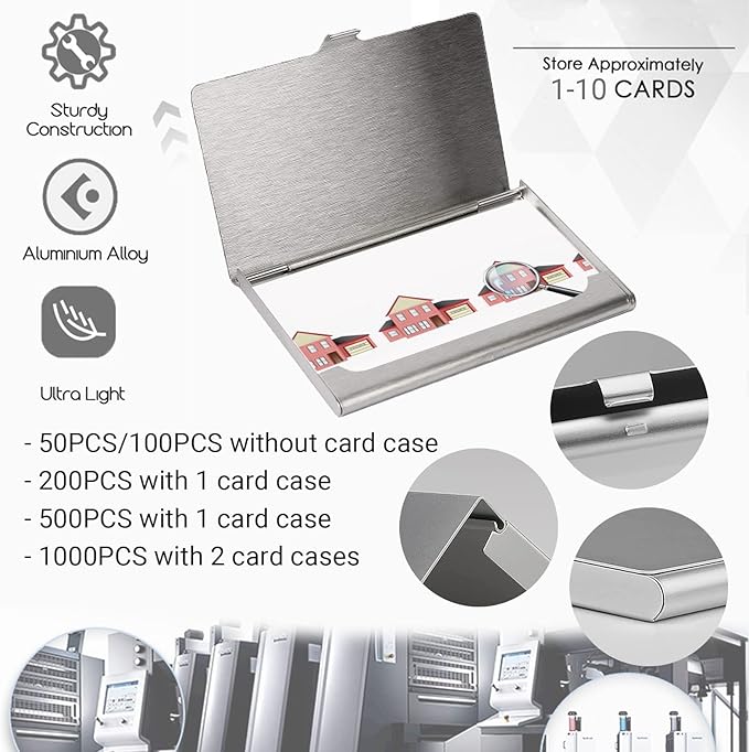 Custom Business Cards Double-Sided Personalized Stationery | Professional 300GSM Matte Paper for Small Business | 3.5x2 Inch