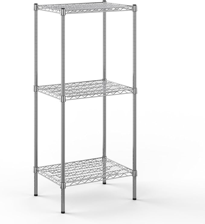 Regal Altair 18" Deep x 24" Wide x 54" Height Wire Shelving Kit | 3-Tier | NSF Commercial Storage Rack Unit