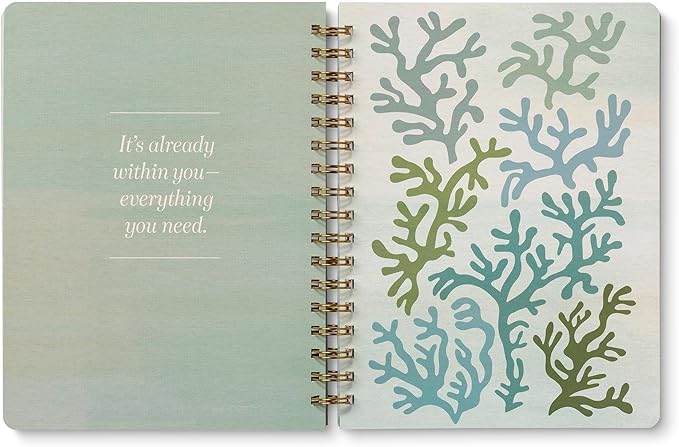 Compendium Spiral Notebook – Live Slow, Love True, Grow Free. – A Designer Spiral Notebook with 192 Lined Pages, College Ruled, 7.0" W x 9.25" H