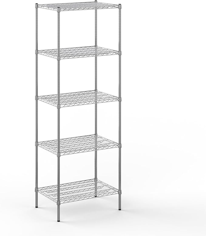 Regal Altair 21" Deep x 30" Wide x 86" Height Wire Shelving Kit | 5-Tier | NSF Commercial Storage Rack Unit