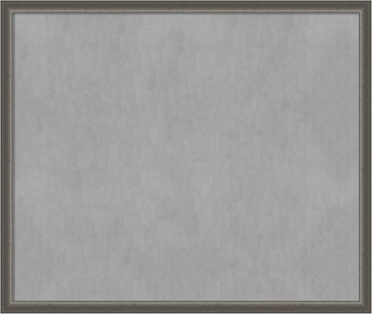 Amanti Art Silver Framed Magnetic Board 43x51 Oversize Vision Board for use with Magnets, 100% Metal Sheet to Display Items as Office Decor or for Home Organization in mudroom, Kitchen or Kids Room