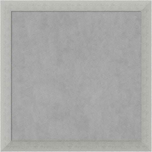 Amanti Art Silver Framed Magnetic Board 14x14 X-Small Vision Board for use with Magnets, 100% Metal Sheet to Display Items as Office Decor or for Home Organization in mudroom, Kitchen or Kids Room
