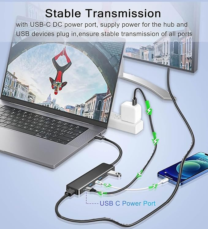 VIENON USB 3.0 to HDMI Adapter (7-in-1), USB 3.0 Hub with HDMI 1080P, USB Extender Docking Station for Monitor, PC, Laptop, Desktop Support Windows 7/8/10 & Mac OS