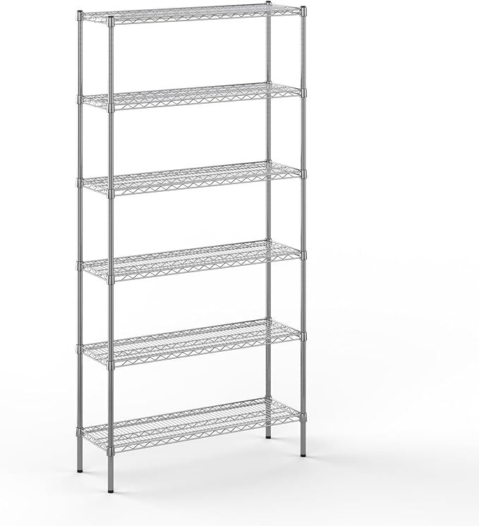 Regal Altair 14" Deep x 42" Wide x 86" Height Wire Shelving Kit | 6-Tier | NSF Commercial Storage Rack Unit