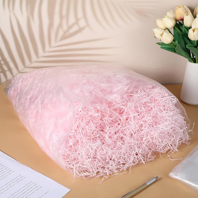Dinifee 200 Pcs Shredder Bags 10 Gallon Size Clear Bag Fits Most 6 to 7 Gallon Size Shredders for Home Office Paper Trash