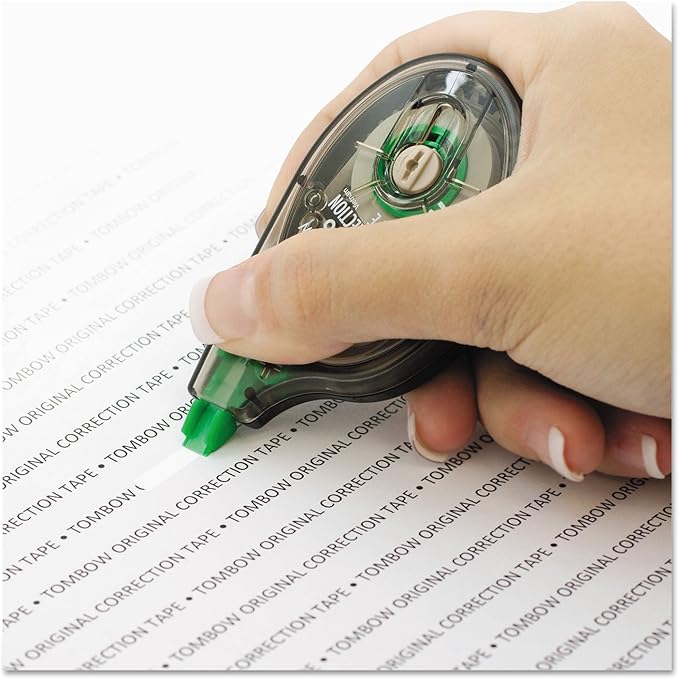 Tombow 68620 MONO Correction Tape, Non-Refillable, 1/6" x 394", White Tape