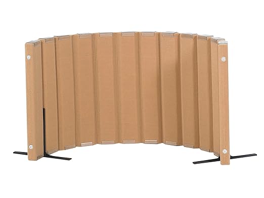 Children’s Factory 30" x 6' Quiet Divider With Sound Dampening Panels, Freestanding Room Divider Wall, Natural Tan