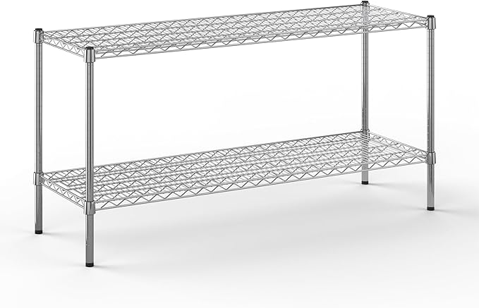 Regal Altair 18" Deep x 54" Wide x 27" Height Wire Shelving Kit | 2-Tier | NSF Commercial Storage Rack Unit