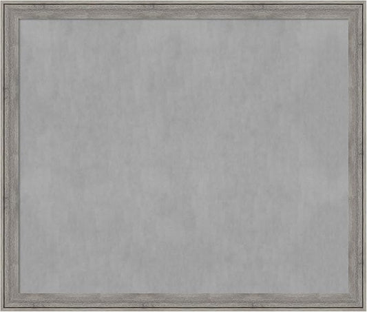 Amanti Art Grey Framed Magnetic Board 45x53 Oversize Vision Board for use with Magnets, 100% Metal Sheet to Display Items as Office Decor or for Home Organization in mudroom, Kitchen or Kids Room
