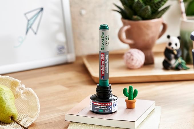 edding 29 Ecoline whiteboardmarker - rood - 10 whiteboardstiften - beitelpunt 1 - 5 mm - boardmarker uitwisbaar - voor whiteboard, flipchart, magneetbord, prikbord, memobord - sketchnotes - navulbaar