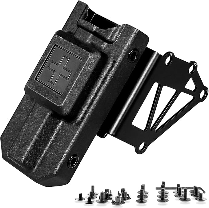 Tourniquet Holder for Gun Holster, Tactical Tourniquet Holder Adapter Mount, Police Gear Accessories with QLS Kit for 3-Hole Holster